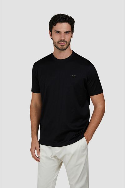 PAUL&SHARK MEN'S KNITTED T-SHIRT C.WCOTTON