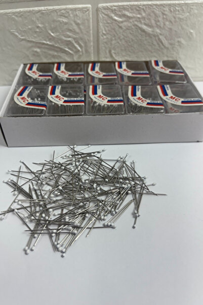 AZREN STORE 100 Adet Beyaz Renkli Toplu Mineli İğne,Sünnet,Nişan,Kına,Nikah,A...