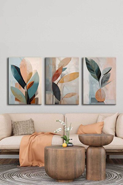 Voovart Kanvas Duvar Tablosu 3’lü Canvas Tablo Seti - VOOV4328