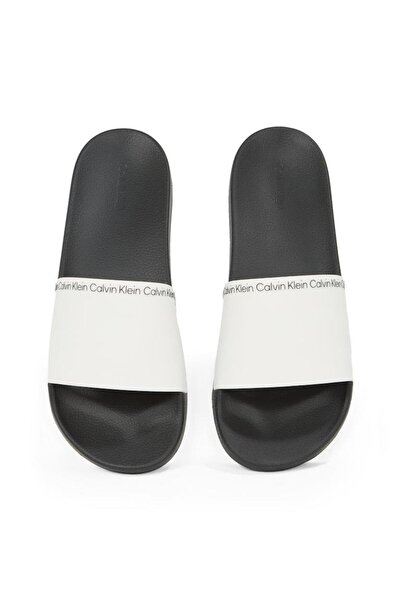 Calvin Klein Erkek Beyaz - Siyah Terlik
