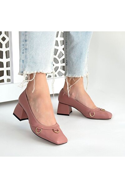 BESKAR Cande Powder Skin Heeled Shoes