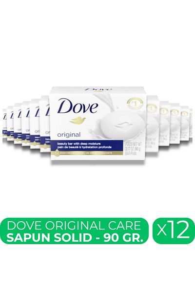 Dove Original Care, sapun solid hidratant, 12 buc x 90 gr