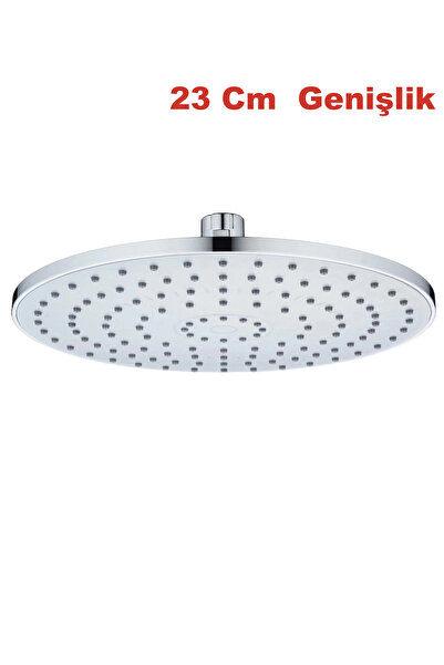 banyonatural 25 Cm Yatay Tepe Duş Başlığı Kirec Kırıcılı