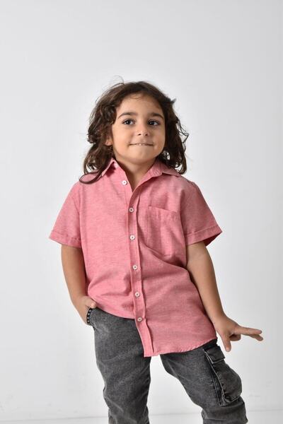 Banadamoda Boy's Short Sleeve Basic Shirt