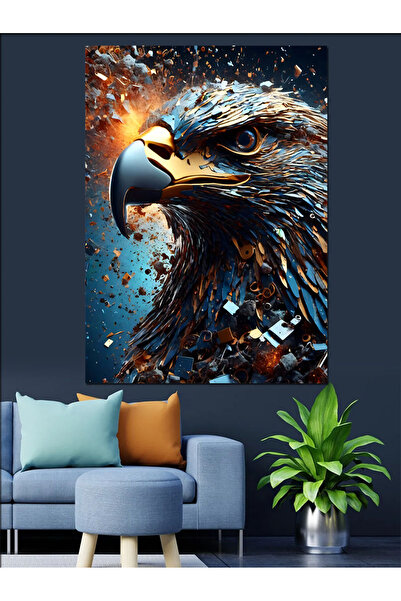 ekart Ανταλλακτικά και Διακοσμητικός Καμβάς Eagle - Ξύλινο Πίνακα MDF