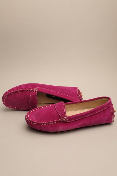 Gondol Women's Genuine Leather Classic Loafer Fuchsia 37 - Ttx.70133