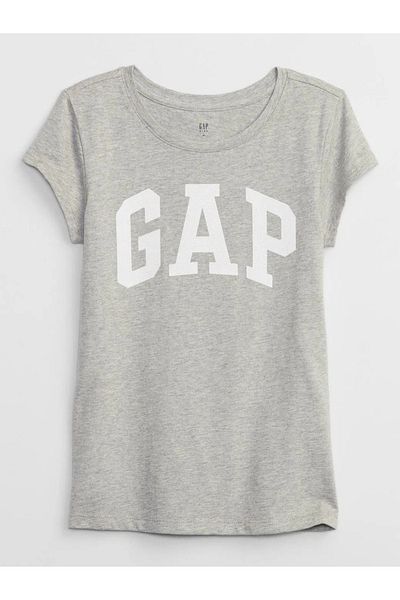 GAP Μπλουζάκι με λογότυπο γκρι κορίτσι Gap