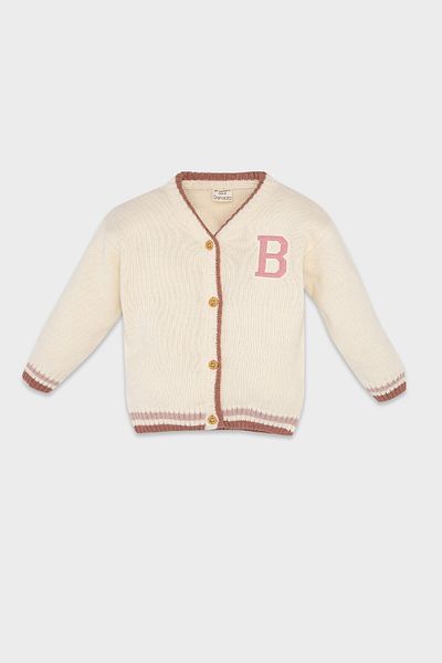 DeFacto Baby Girl V-Neck Buttoned Knitwear Cardigan D0352A524Au