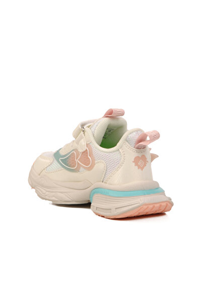 pepino White Velcro Lightweight Breathable Girl's Sports Shoes 1976 P