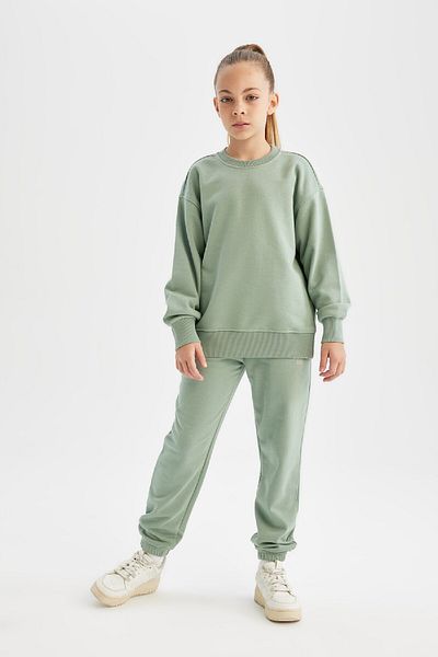 DeFacto Jogger Sweatpants για κορίτσια - εμπριμέ, ελαστική μέση, τσέπες C7670a824au