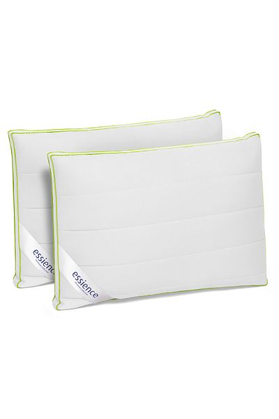 Essience Set Of 2 Pillows 50x70 Premiumcollection, Satin Bamboo Cover; Memory Foam&nanofiber Filling