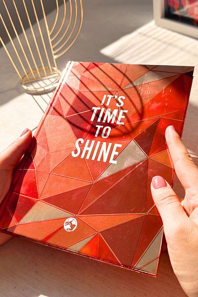 Le Color 17X24 Metallic Notebook - Plain Notebook Shine