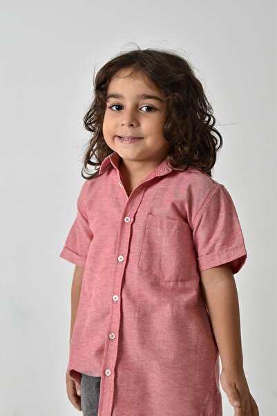 Banadamoda Boy's Short Sleeve Basic Shirt