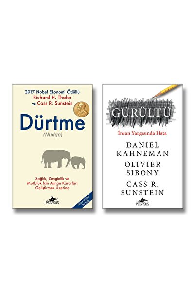 Pegasus Yayınları Dürtme Ve Gürültü 2 Kitap Set - Richard H. Thaler, Daniel K...