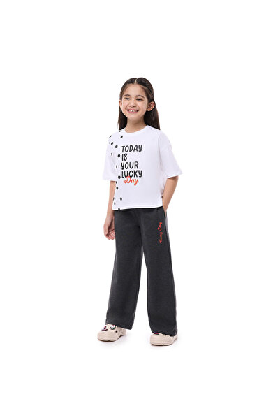 Victor and Jane Girls' 2pcs Spring/Summer Outfit Set - Comfy Knit Crop Top & ...