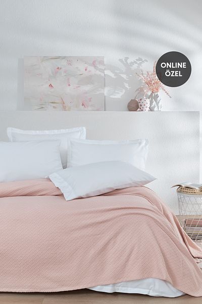 Yataş Kallista Single Cotton Pique - Powder