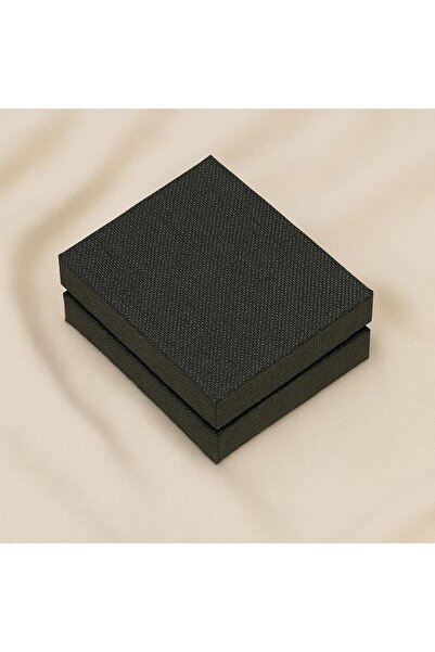 Taş Sandığı Kumaş Kaplı Kolye Kutusu – 8 x 10 x 4,5 cm