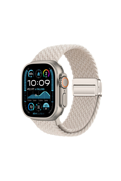 Giz Story ساعة ألترا 49 ملم GZST KRD-134 بحزام شبكي بتصميم شبكي - ستارلايت