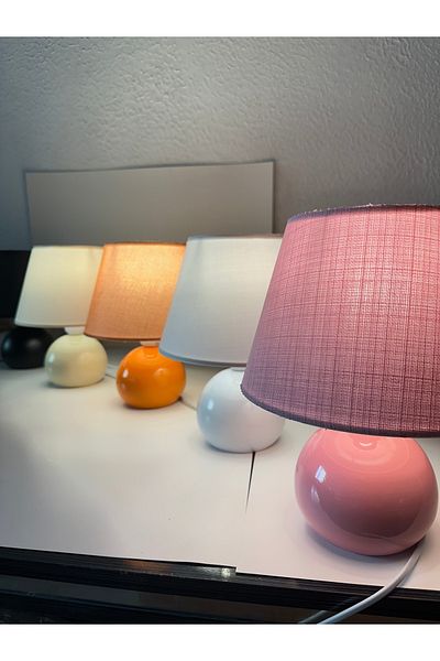 EvLight Lavinya Pink Fabric Metal Lampshade
