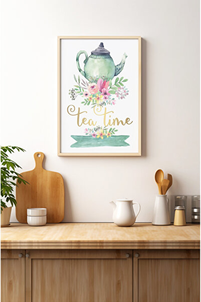 kutuTR Ahşap Çerçeveli Mdf Tek Tablo Mutfak Dekoru (KENDİ TABLO SETİNİZİ OLUŞ...