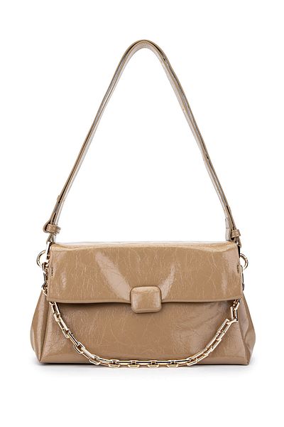 Tamer Tanca Women's Vegan Taupe Shoulder Bag