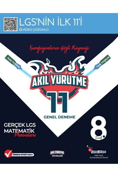8. Sınıf LGS Matematik 11 Genel Deneme Akıl Yürütme Yayınları