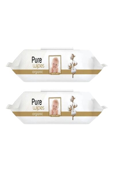 Pure Baby منشفة مبللة من القطن العضوي 180 ورقة (90x2)