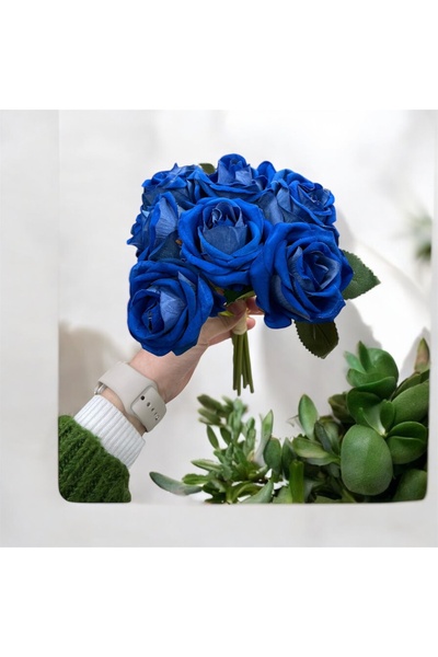 evdeki atölyem Στάση τριαντάφυλλων Indigo Velvet / Τεχνητό λουλούδι