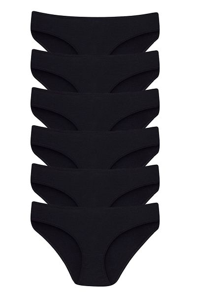 Beyaz Gelincik Underwear Women's Cotton Panties 6 Pack