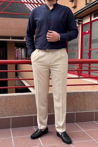 inpool Men's Fabric Pants 296 Large Size Summer and Spring