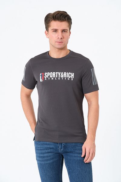 Rich Men's Crew Neck Basic Printed T-Shirt