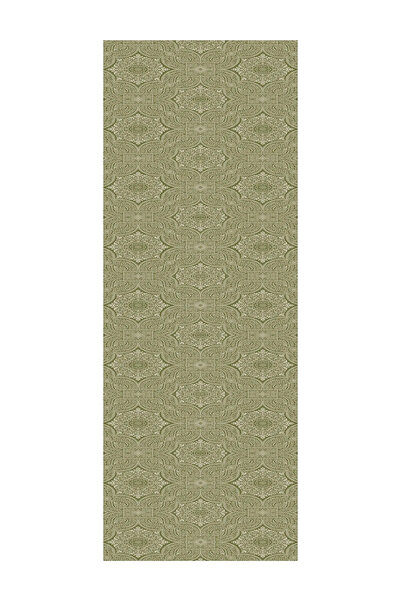 Mooncorn Vera Motif Shine Line Shawl Khaki-Salmon