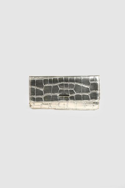 La La'Graccio Paris La'Graccio Paris Mng Equivalent Crocodile Wallet Gold