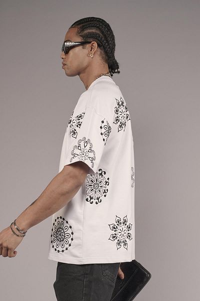 king brich Μπλουζάκι Unisex Oversize Fit με λεπτομέρεια κεντήματος