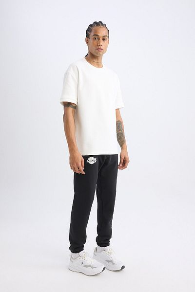 DeFacto Los Angeles Lakers Nba - Regular Fit Pocket Thick Sweatshirt Jogger A4121Ax24Au