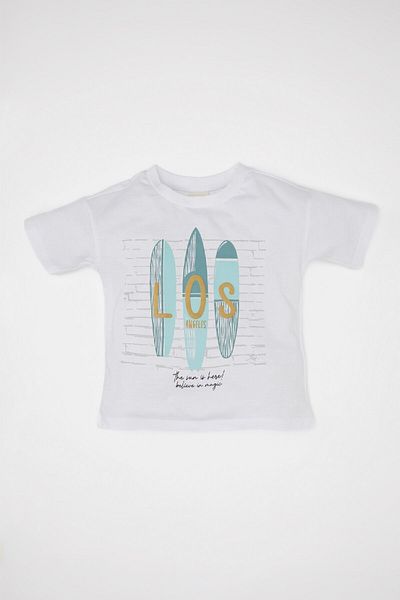 DeFacto Μπλουζάκι Baby Boy Crew Neck με στάμπα - C9367a524sm