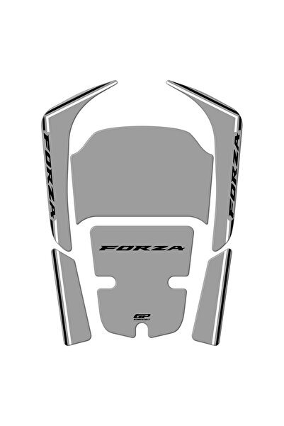 GP KOMPOZİT Honda Forza 250 2018-2025 Uyumlu Tank Pad Nardo Gri