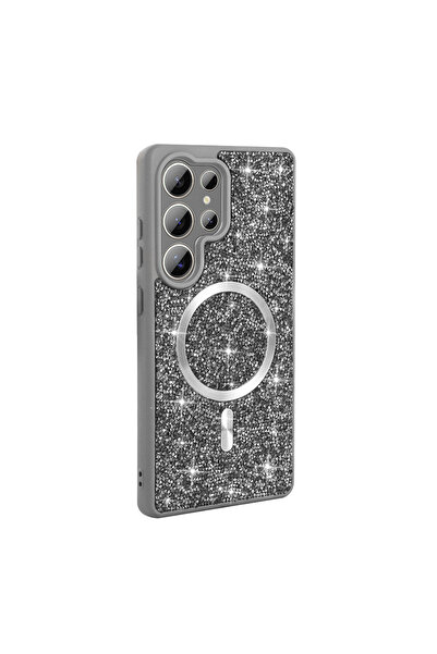 ZM STORE غطاء متوافق مع هاتف سامسونج جالاكسي S25 ألترا بتصميم ماسي وغطاء فسيف...