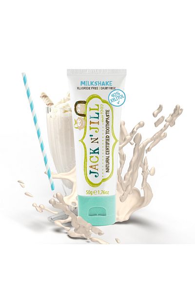 Jack N'Jill Jack N Jill Natural Certified Toothpaste - Milkshake Flavored 50g