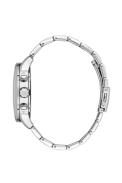 Daniel Klein Dk.1.13637-6 Green Dial Steel Case Silver Cord 3 Atm Men's Battery Operated Wristwatch
