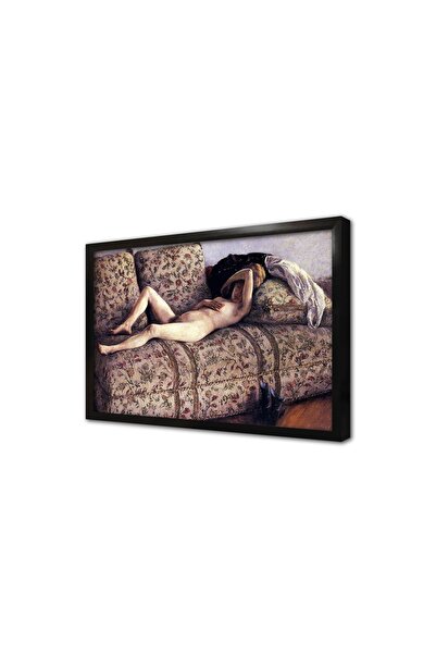 Tablosan Pictură MDF înrămată cu cadru, cu temă Nud pe o canapea