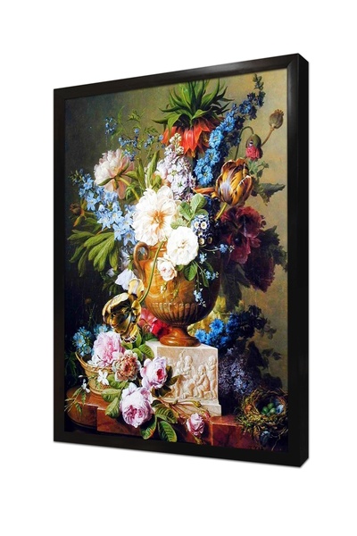 Tablosan Tablou MDF cu rama cu flori