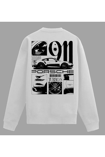 Edizen Unisex Oversize 100% Cotton Porsche 911 Turbo S Premium Fakatçılığı
