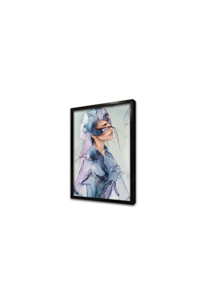 Tablosan Πίνακας MDF με κορνίζα με αφηρημένη αφήρηση γυναικείας αφήρησης