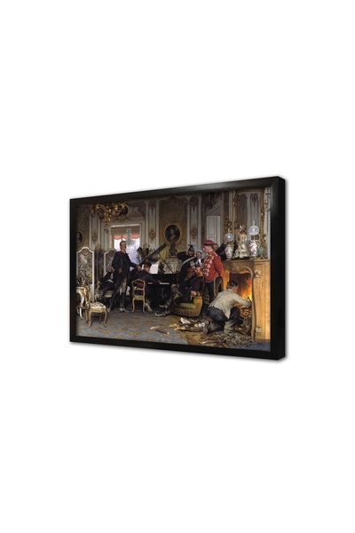 Tablosan Pictură MDF într-o ramă în formă de trunchi de lemn în afara Parisului