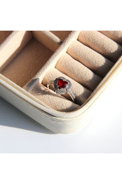 Sonatina Non-Tarnish Steel Heart Model Adjustable Heart Ring