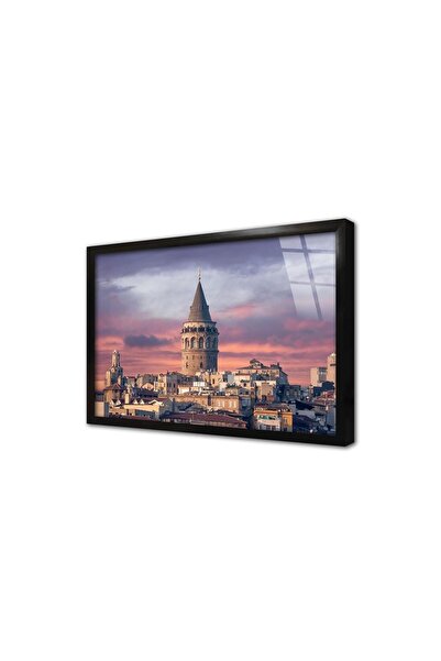 Tablosan Pictură pe sticlă înrămată Turnul Galata din Istanbul