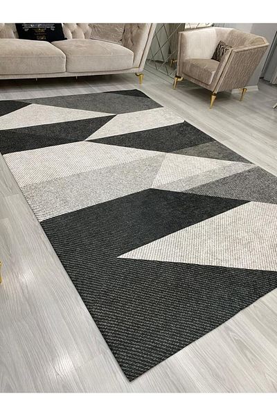 LİMAY Sponge-Free Carpet Cover - Washable - Practical - Velvet Fabric - Decorative Carpet Cover Models