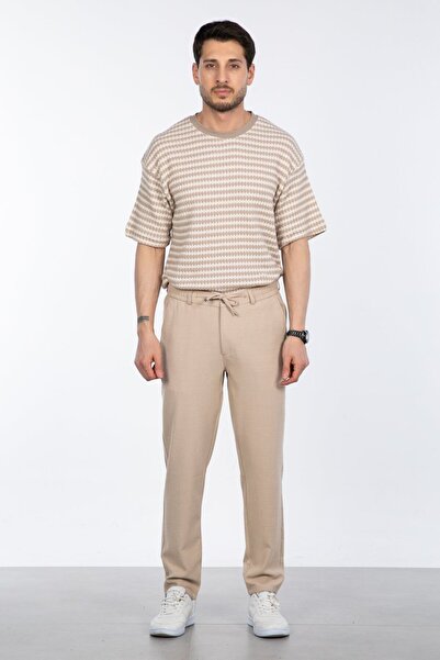 BARRELS AND OIL Pantalone sa patentnim zatvaračem Jogger - bež