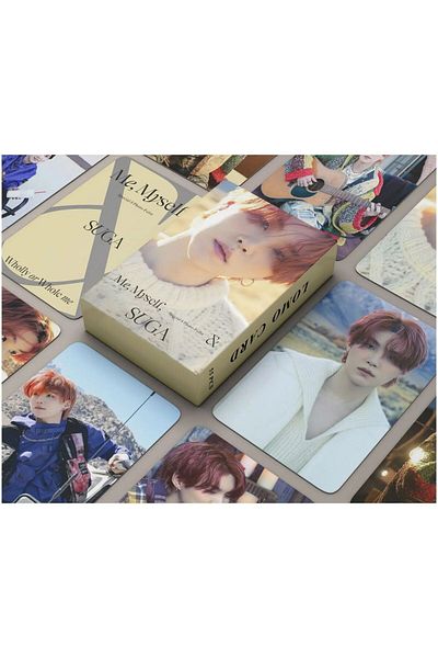 Kpop Dünyasi Bts Suga'' Me, Myself, &'' Double Sided Printed Lomo Card Set